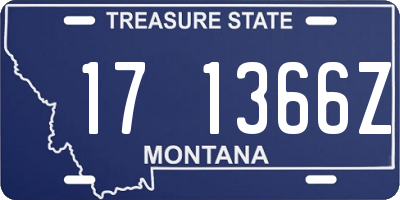 MT license plate 171366Z