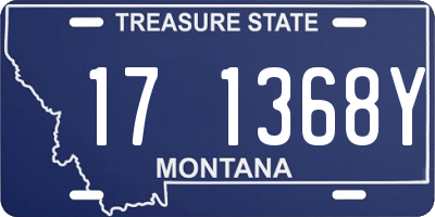 MT license plate 171368Y