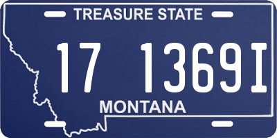 MT license plate 171369I