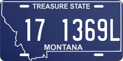 MT license plate 171369L