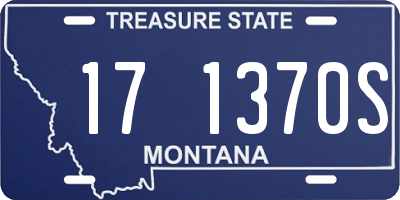 MT license plate 171370S