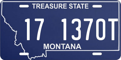 MT license plate 171370T