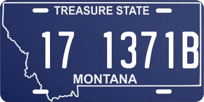 MT license plate 171371B