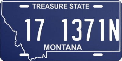MT license plate 171371N