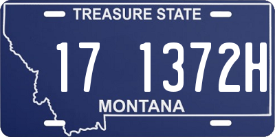MT license plate 171372H