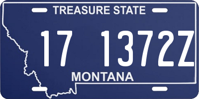 MT license plate 171372Z