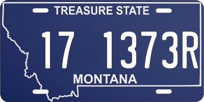 MT license plate 171373R