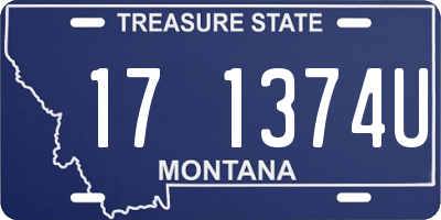 MT license plate 171374U