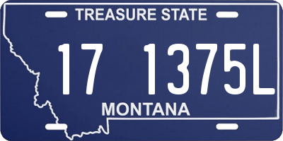 MT license plate 171375L
