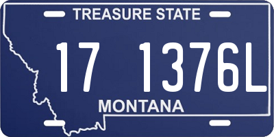 MT license plate 171376L