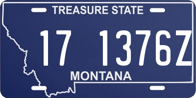 MT license plate 171376Z