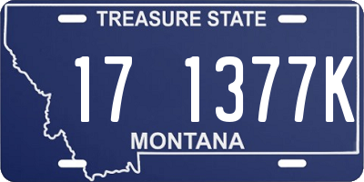 MT license plate 171377K