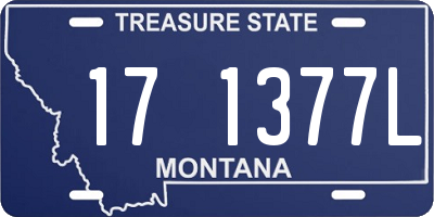 MT license plate 171377L