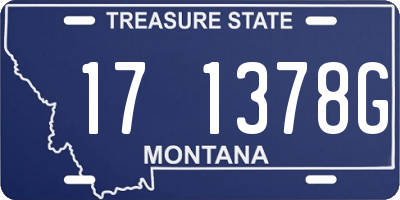 MT license plate 171378G