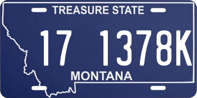 MT license plate 171378K