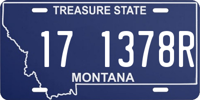 MT license plate 171378R