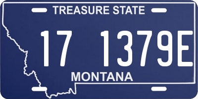 MT license plate 171379E