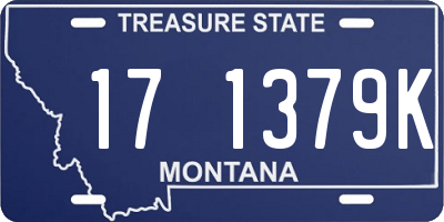 MT license plate 171379K