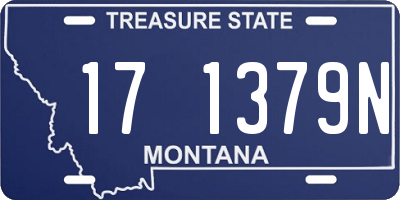 MT license plate 171379N