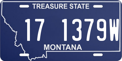 MT license plate 171379W