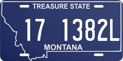 MT license plate 171382L