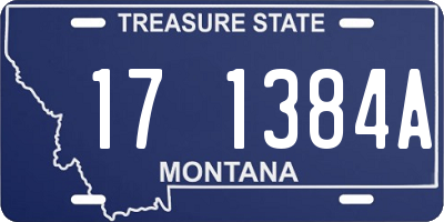 MT license plate 171384A