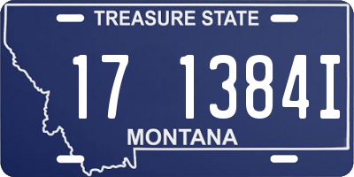 MT license plate 171384I