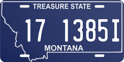 MT license plate 171385I
