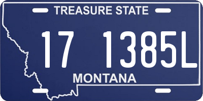 MT license plate 171385L