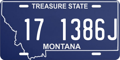 MT license plate 171386J
