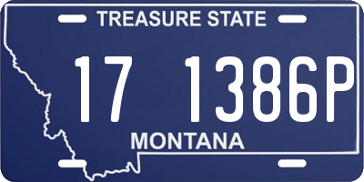 MT license plate 171386P
