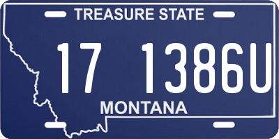 MT license plate 171386U