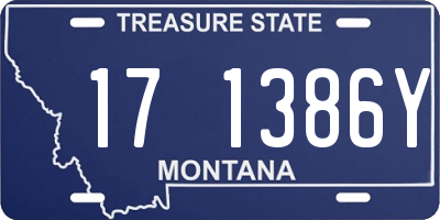 MT license plate 171386Y
