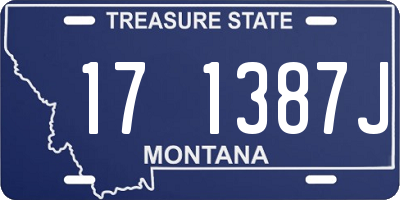 MT license plate 171387J