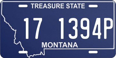 MT license plate 171394P