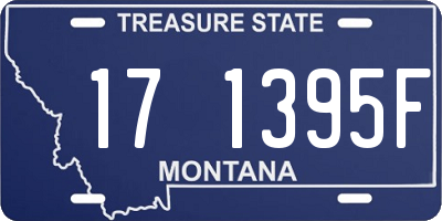 MT license plate 171395F