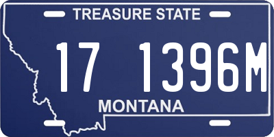 MT license plate 171396M