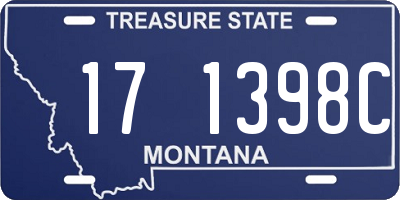 MT license plate 171398C