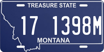 MT license plate 171398M