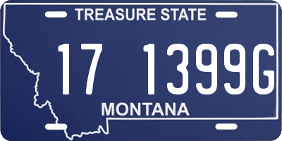 MT license plate 171399G
