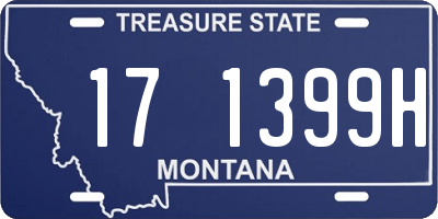 MT license plate 171399H