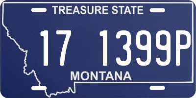 MT license plate 171399P