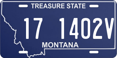 MT license plate 171402V