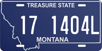 MT license plate 171404L