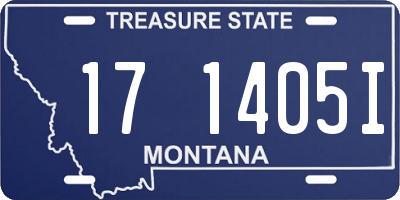 MT license plate 171405I