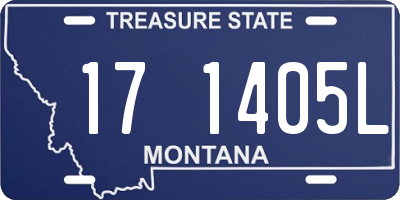 MT license plate 171405L