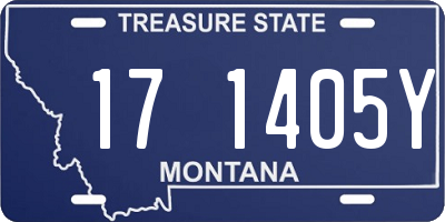 MT license plate 171405Y
