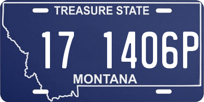 MT license plate 171406P
