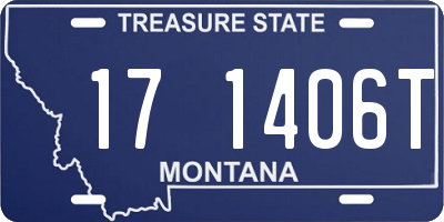 MT license plate 171406T
