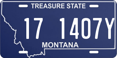 MT license plate 171407Y